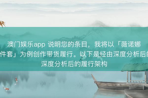 澳门娱乐app 说明您的条目，我将以「薇诺娜特护水乳2件套」为例创作带货履行。以下是经由深度分析后的履行架构