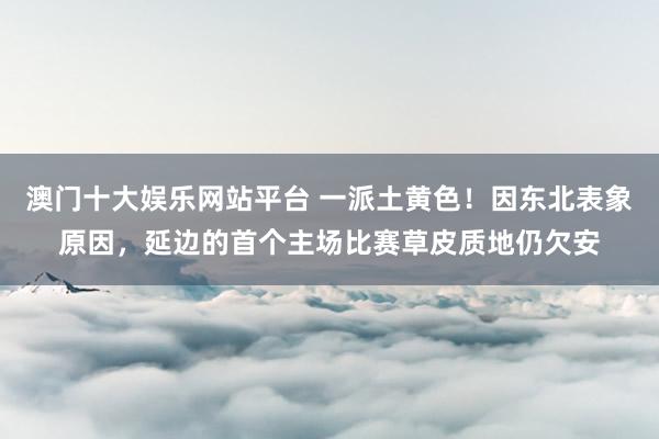 澳门十大娱乐网站平台 一派土黄色!因东北表象原因,延边的首个主场比赛草皮质地仍欠安