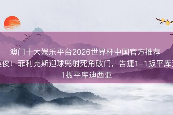 澳门十大娱乐平台2026世界杯中国官方推荐 这脚英俊！菲利克斯迎球兜射死角破门，告捷1-1扳平库迪西亚